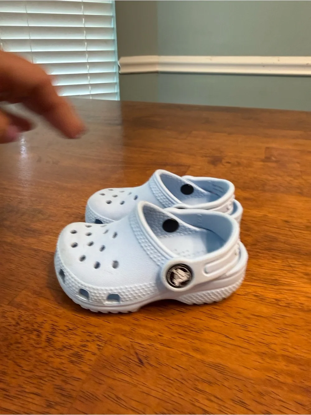 Crocs Classic Clogs Baby Toddler Size 5C Light Blue Water Shoes Slip On